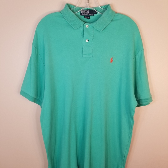 Polo Ralph Lauren Green Polo Shirt Large - Picture 8 of 16